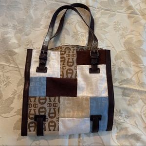 Etienne Aigner Logo Signature Print Shoulder Bag